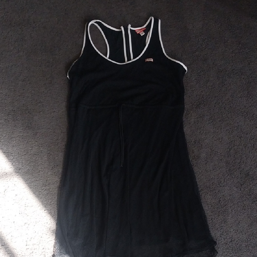 Hunter Black Dress with White Trim